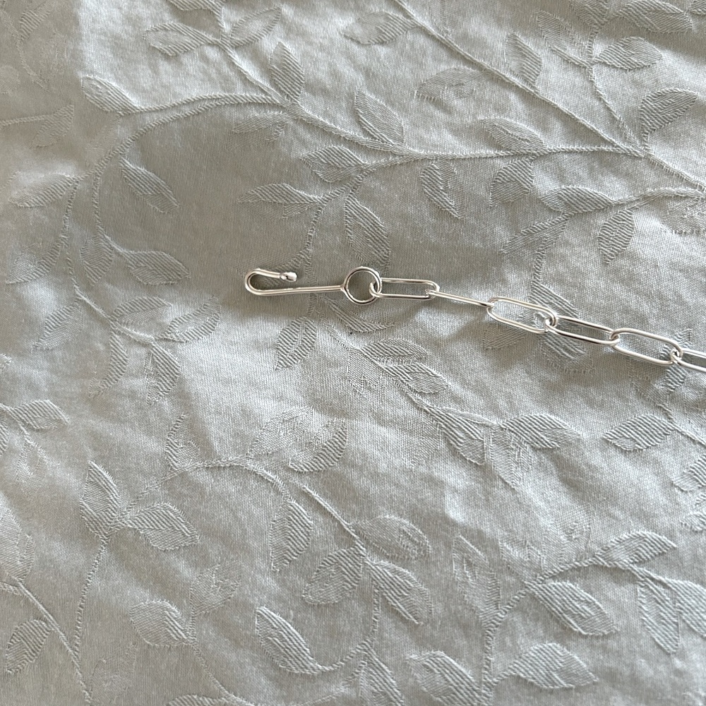 Sterling Silver Paperclip Choker